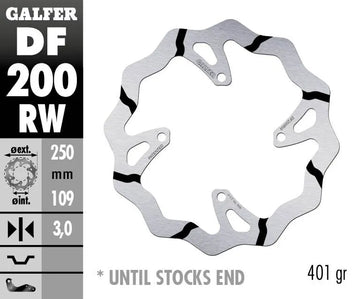 Kawasaki Klx 450 R [2012-2013, 2017-2018, 2019-2024] - BRAKE DISC FIXED WAVE GROOVED OVERSIZE – Picture 2