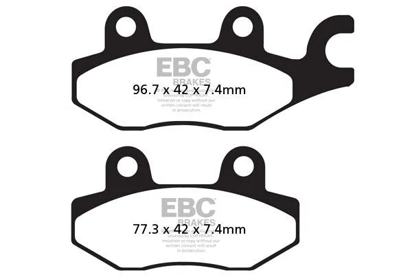 Yamaha Tenere 700 [EBC]-FA-HH series Sintermetal brake pads