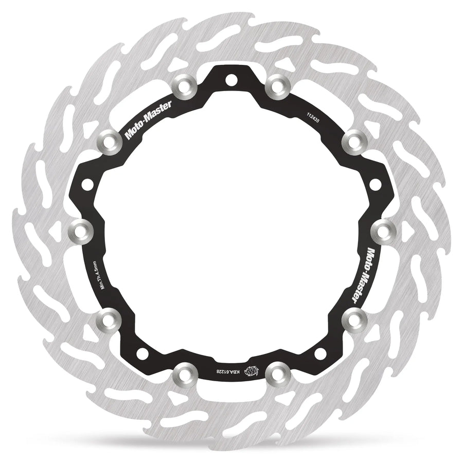Triumph Scrambler 400 X [2024-2026] - FLAME Schwimmende Alu-Bremsscheibe – Ausführung: Black Aluminum Carrier – Bild 1
