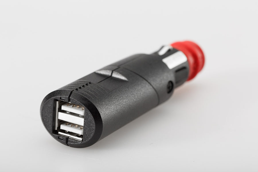 [SW-MOTECH] - USB double charging socket with universal plug – Figure 1