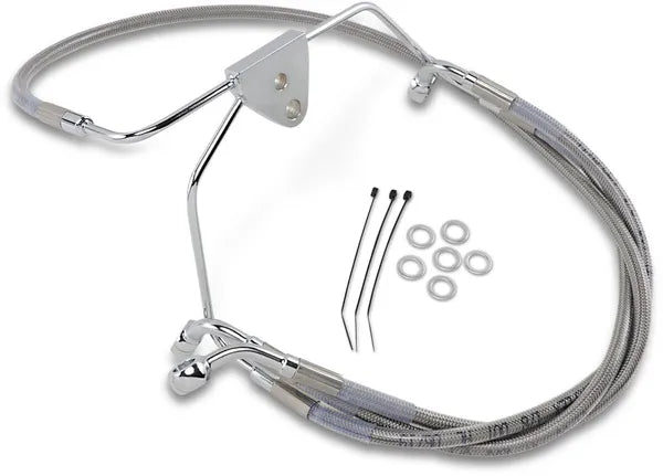 Harley Davidson Flhtcui [DRAG SPECIALTIES] - Stainless Steel Brake Line Kit, Extended