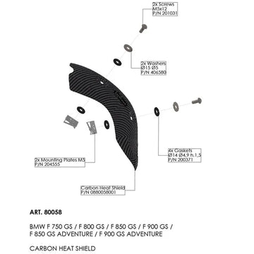 BMW F 800 GS Adventure [LEOVINCE] – heat shield