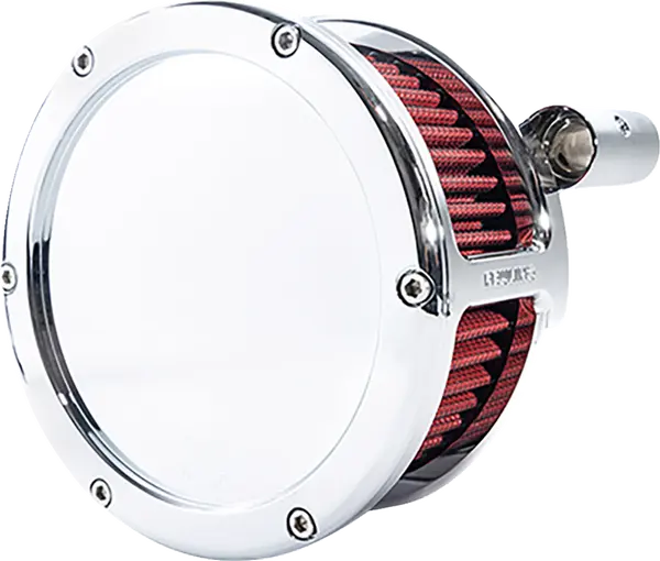 Harley-Davidson FXST 1584 Softail Standard [2008-2011] - BA Luftfilterkit – Oberfläche: Verchromt, Rot – Bild 2