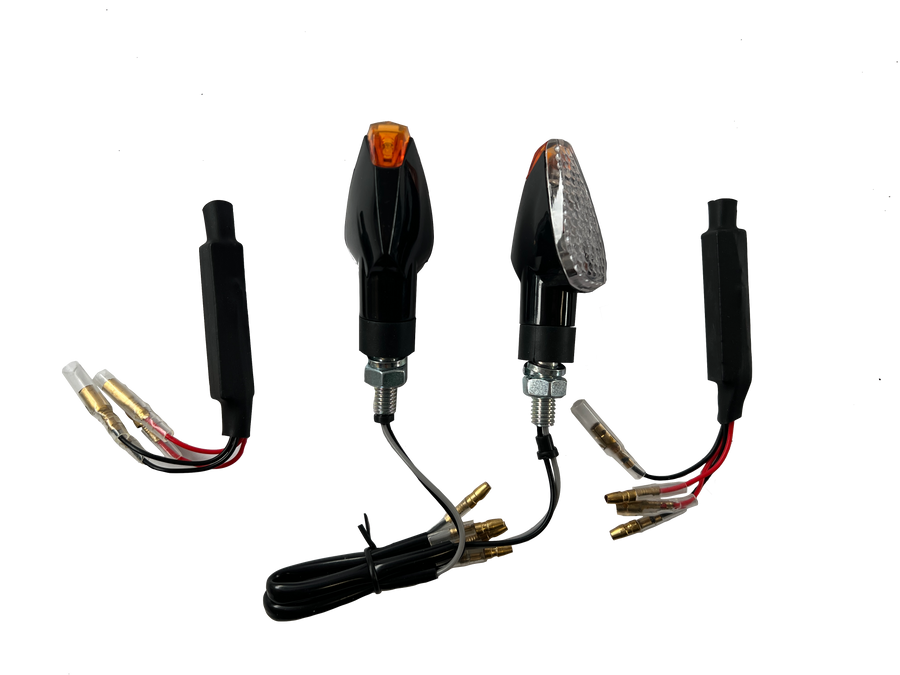 2 LED indicators clear resistors [E-mark] - Ducati Monster 600 620 750 900 1000 S4 S4R