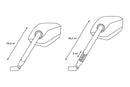 bmw f 750 gs [SW-MOTECH] – Sport mirror set, short mirror arm