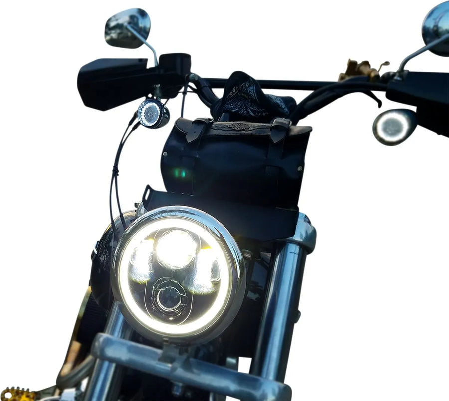 harley davidson sportster s 1250 [CUSTOM DYNAMICS] – 5-3/4" LED halo headlight