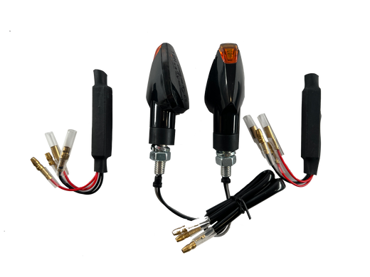2 LED indicators black resistors [E-mark] - Triumph Trident 660