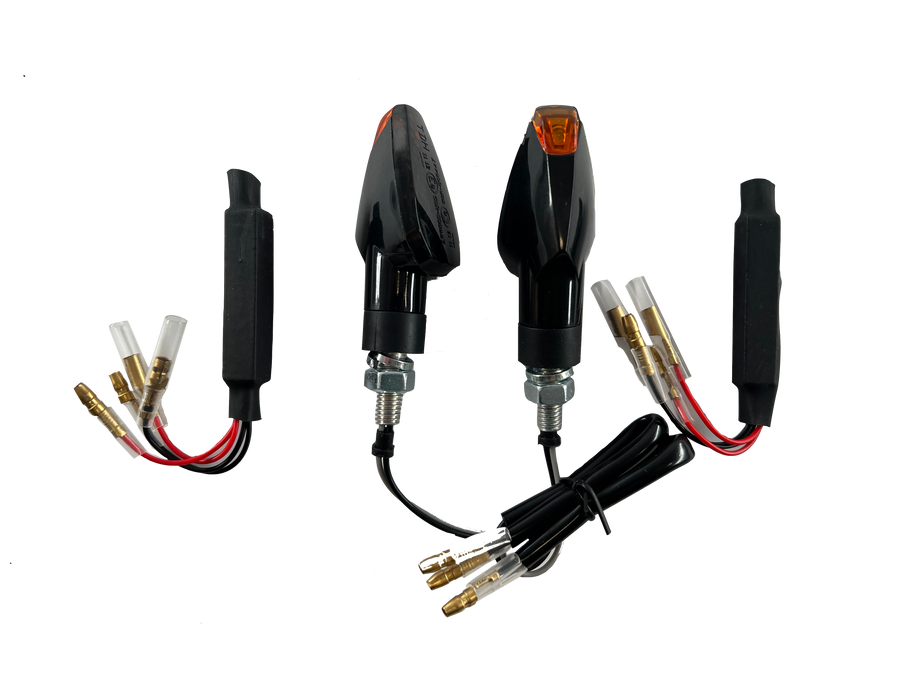 2 LED indicators black resistors [E-mark] - Triumph Tiger 855i 900 955i 1050 1200