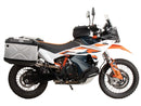 KTM 890 Adventure [2023-2026] - Kofferträgerset Cutout Edelstahl inkl. Xplorer Cutout silber Kofferset 40/37
