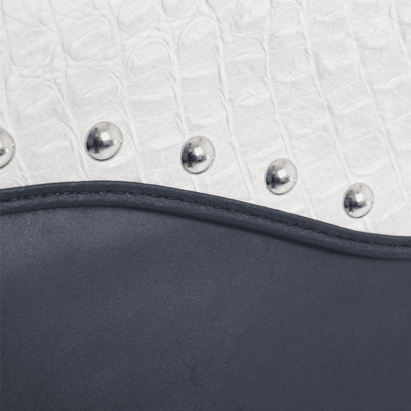 Motorradtasche [Hepco & Becker] - Leder Ivory rechts – Rohrpacktaschenhalter