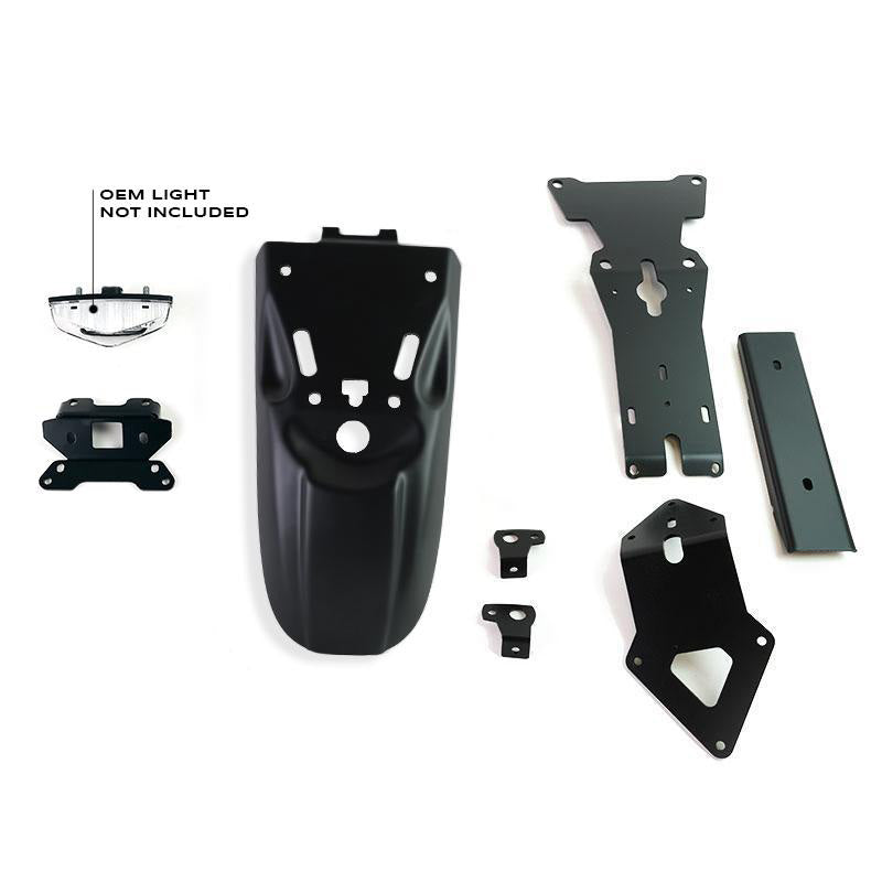 BMW R nineT 1200 Roadster [2014-2023] - Heckfender mit Kennzeichenhalter-Kit für Originalscheinwerfer