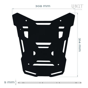 BMW R 1300 GS [2024–2026] - Atlas Black Topcase-Platte für Original-Gepäckträger der