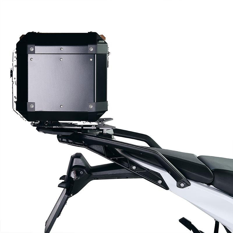 BMW R 1300 GS Adventure [2024–2026] - Atlas 44L Universal-Alu-Topcase + Atlas Silver Topcase-Platte für Orig.-Gepäckträger der BMW R1300GS ADV