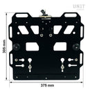 BMW R nineT 1200 Pure [2017-2023] - Aluminiumplatte + Schnellkupplung und Schloss aus Edelstahl