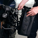 BMW R nineT 1200 Pure [2017-2023] - Aluminiumplatte + Schnellkupplung und Verschluss aus Edelstahl (Schalldämpferseite)