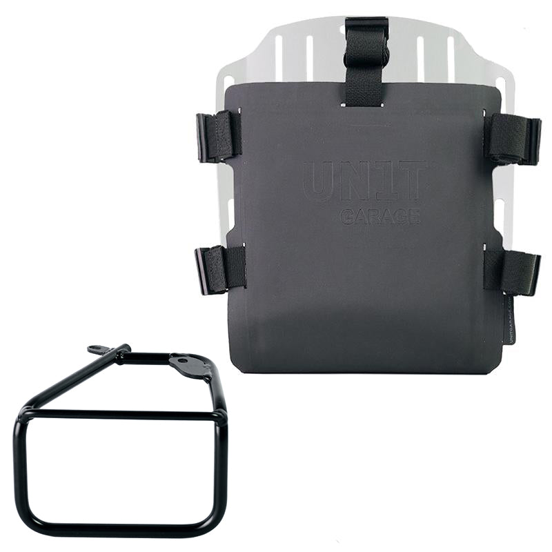 BMW R 12 nineT [2024-2026] - Aluminium-Taschenhalter mit verstellbarer Hypalon-Vorderseite und Schnellkuppl. + rechter Rahmen