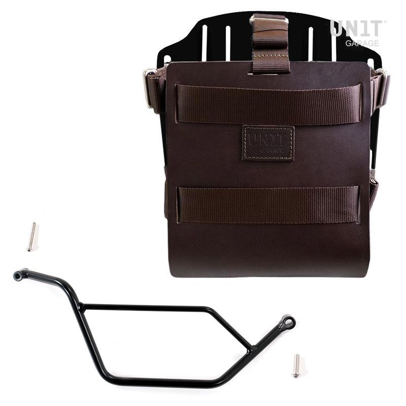 BMW R 850 GS / R 1100 GS / R 1150 GS Adventure [1994-2004] - aluminum bag holder + adjustable leather front, quick coupling. + frame