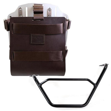 BMW R 1200 GS LC [2013-2018] - Aluminium-Taschenhalter mit verstellbarer Lederfront, Schnellkupplung und Rahmen