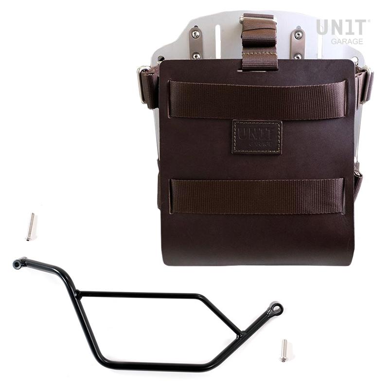 BMW R 850 GS / R 1100 GS / R 1150 GS Adventure [1994-2004] - aluminum bag holder + adjustable leather front, quick coupling. + frame