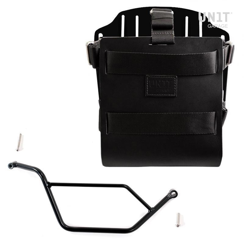 BMW R 850 GS / R 1100 GS / R 1150 GS Adventure [1994-2004] - aluminum bag holder + adjustable leather front, quick coupling. + frame