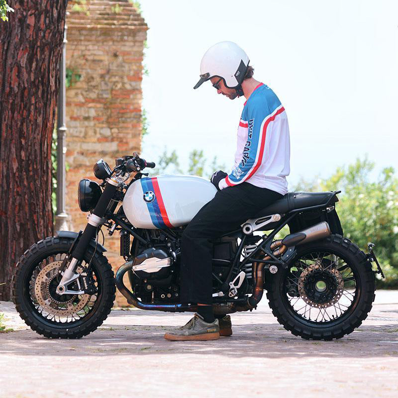 BMW R nineT 1200 Urban G/S (niedriger Auspuff) [2017-2023] - Renntrikot Unit Garage – Pepsi