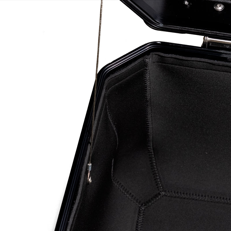 BMW R nineT 1200 Pure [2017-2023] - Neopren-Innenauskleidungen für Aluminiumtaschen Atlas 48L + 41L Auspuffseiten + Neopren-Innenauskleidung für Atlas 44L-Topcase