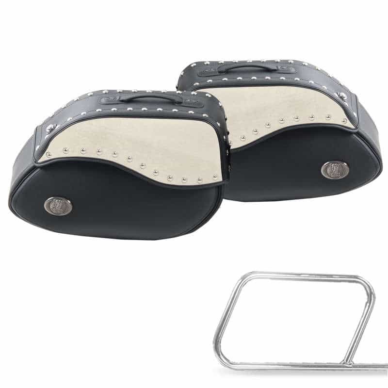 Motorradtasche [Hepco & Becker] - Satteltaschen Ivory – Rohrpacktaschenhalter