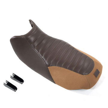 BMW R 1150 R [2000-2006] - Brown leather and canvas saddle for