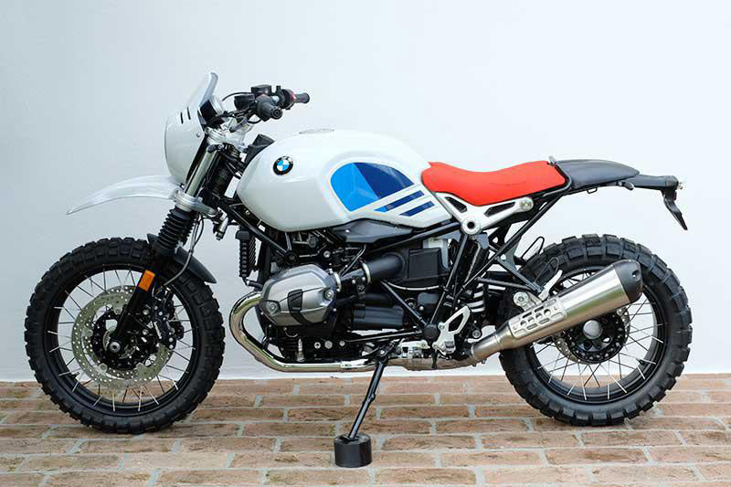 BMW R nineT 1200 Pure [2017-2023] - Einzelsitzbank orange in sky