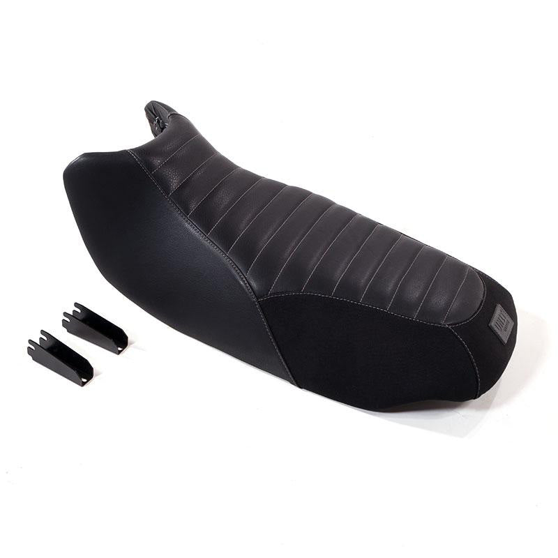 BMW R 1150 R [2000-2006] - Schwarzer Leder- und Canvas-Sattel für