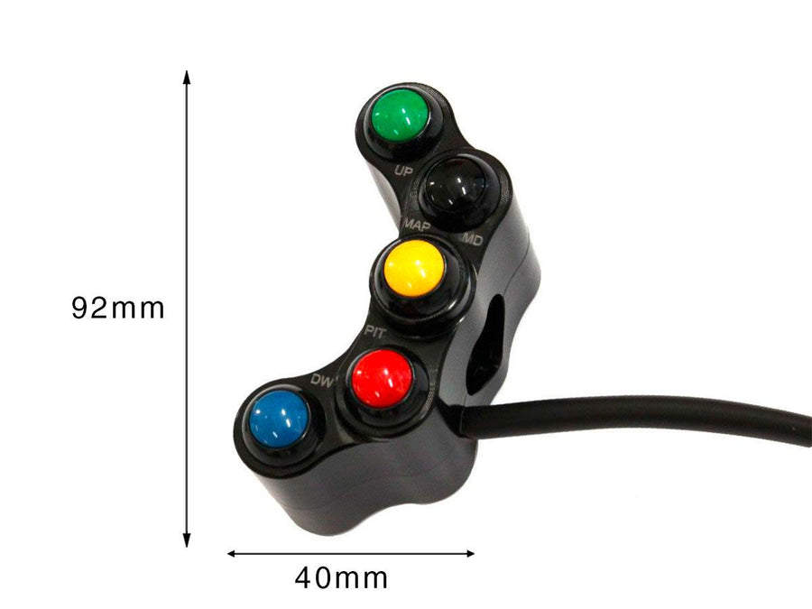 DUCATI 1098 [2007-2009] - Left switch unit 7 buttons - view 4